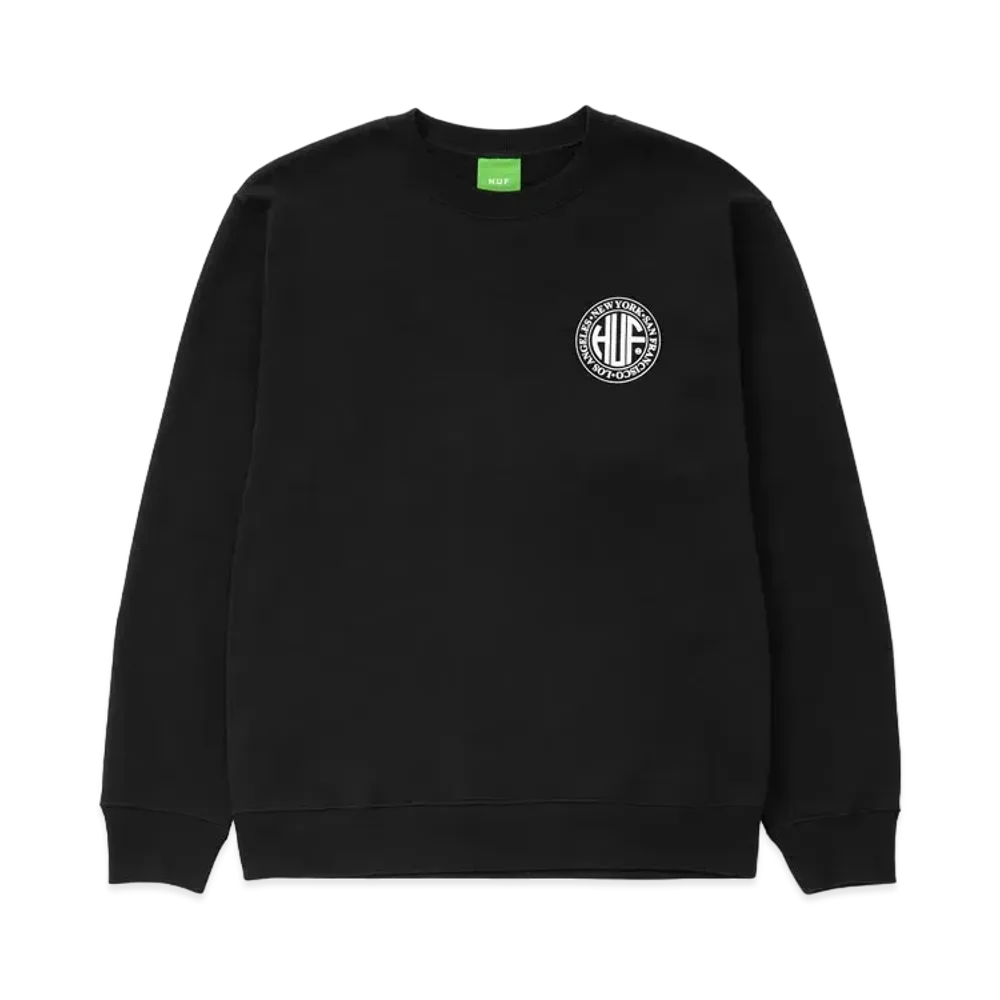HUF Regional Puff Crew "Black"