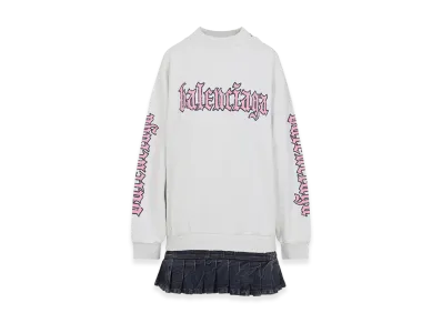 BALENCIAGA Women's Hybrid Mini Dress "White"