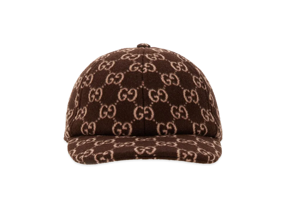 GUCCI Women's GG Wool Baseball Hat "Printed"