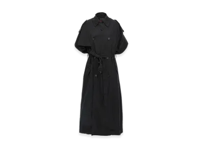 BALENCIAGA Women's Stole Trench Coat "Black"