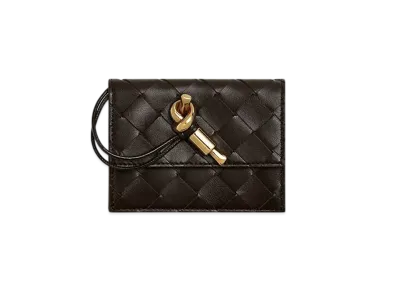 Bottega Veneta Andiamo Card Case "Fondente"