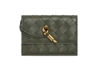 Bottega Veneta Andiamo Zipped Card Case "Pickle"