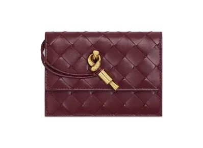 Bottega Veneta Andiamo Zipped Card Case "Barolo"
