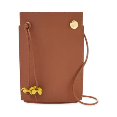 LOEWE Pebble Dice Pocket "Tan/Sunny"