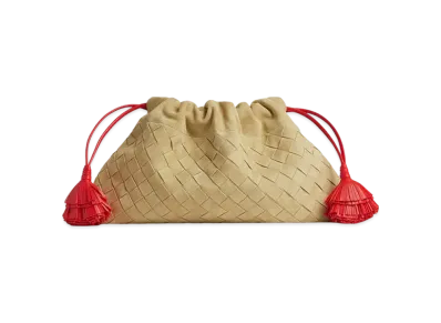 Bottega Veneta Dustbag Notte "Tapioca/Cherry Tomato"
