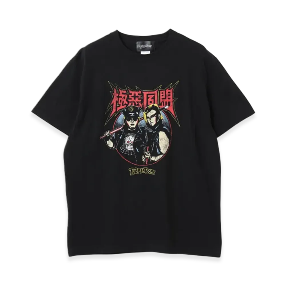 BEAMS x Two Platoon x Gokuaku Doumeimei / T-Shirt "Black"