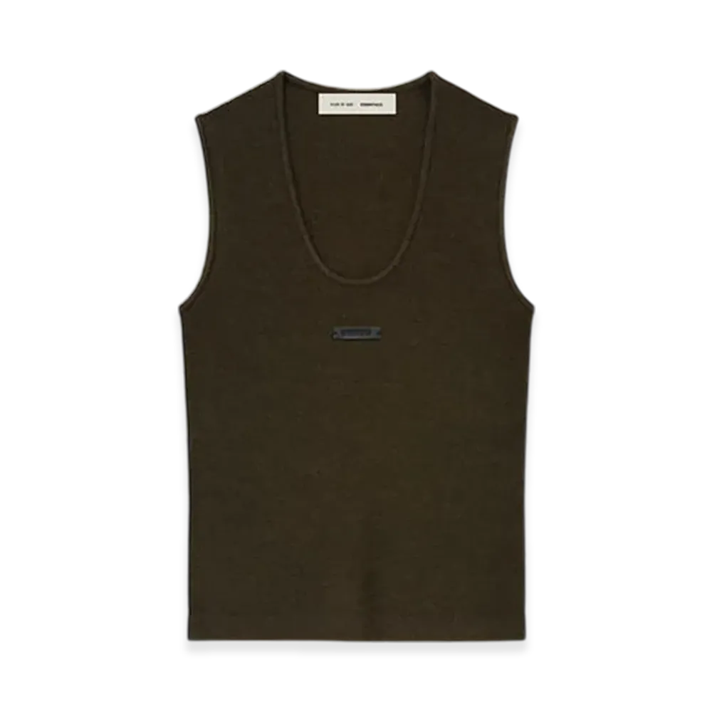 FEAR OF GOD ESSENTIALS Women's Rib Tank "Brown"