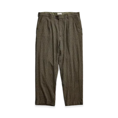 NICENESS S.Ayler Super 140's One Tuck Slacks "Khaki"