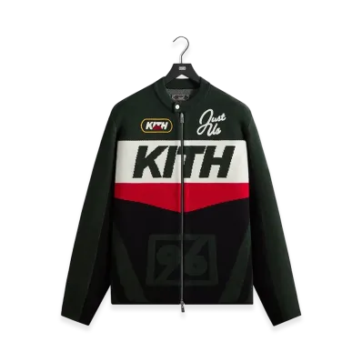 Kith Knit Moto Full Zip Jacket "Stadium"