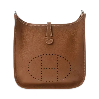 Hermes Evelyne 2 Taurillon Clemence "Gold/Silver"