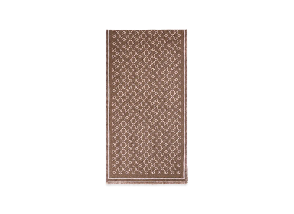 GUCCI Women's GG Scarf "Brown"
