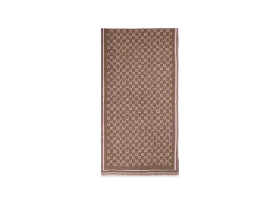 GUCCI Women's GG Scarf "Brown"