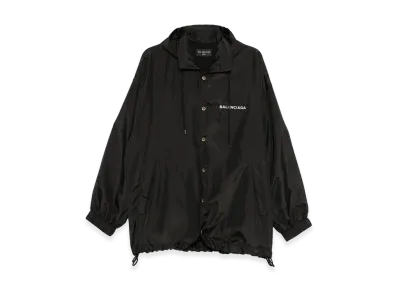 BALENCIAGA Windbreaker Jacket with Logo "Black"
