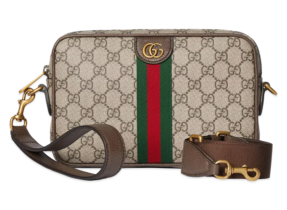 GUCCI Printed Canvas Small Ophidia Clutch "Printed"