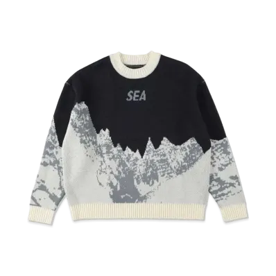 WIND AND SEA Mt Snow Sweater "Blue"