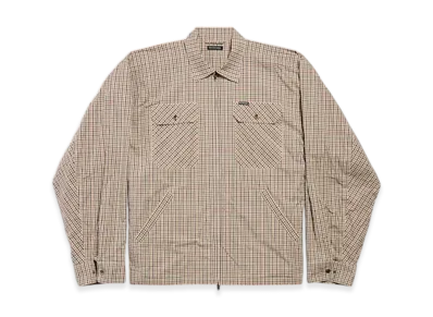 BALENCIAGA Zip-up Shirt "Beige/Khaki"
