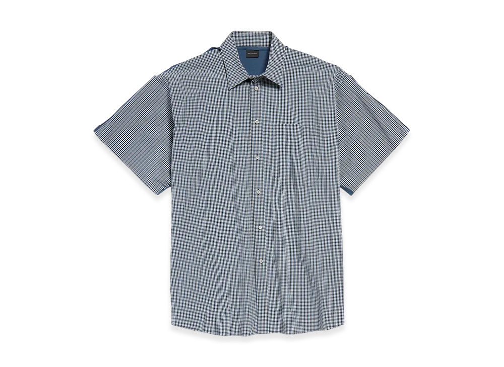 BALENCIAGA Hybrid Shirt "Blue/Beige"