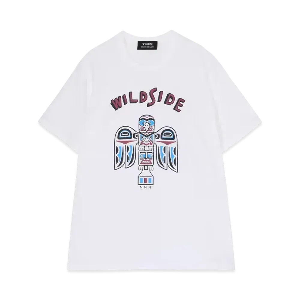 WILDSIDE Yohji Yamamoto x NORTH NO NAME Totem Pole T-shirt "White"