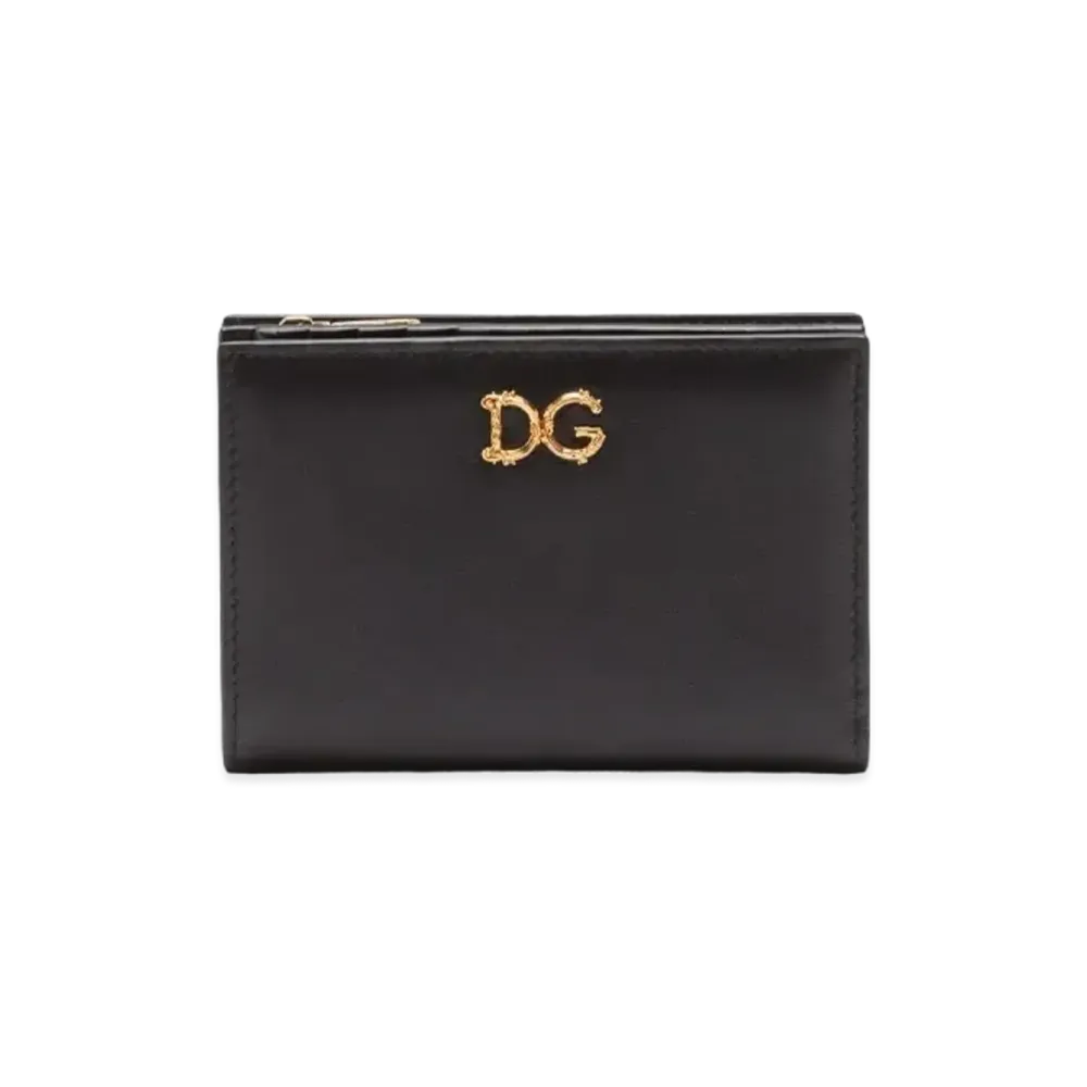 Dolce&Gabbana Wallet Small Small Calfskin Baroccolo "Black"