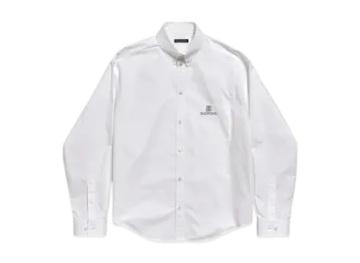 BALENCIAGA Women's Large Fit Shirt "White"