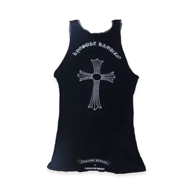 Chrome Hearts x Kyosuke Himuro CH Cross Print Tank Top "Black"
