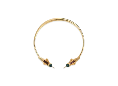 Bottega Veneta Colibri Necklace "White/Dark Green"