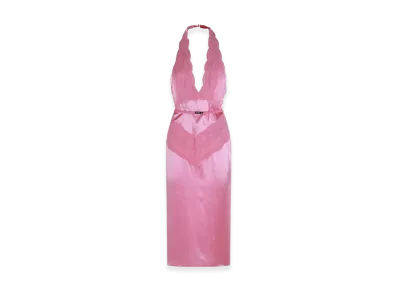 GUCCI Women's Satin And Lace Dress "Pink"