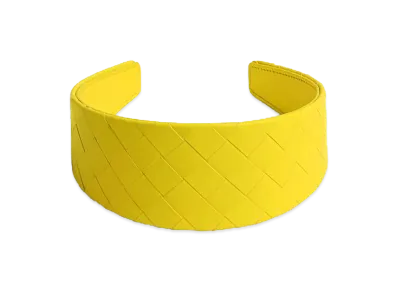 Bottega Veneta Intrecciato Headband "Sulfur"