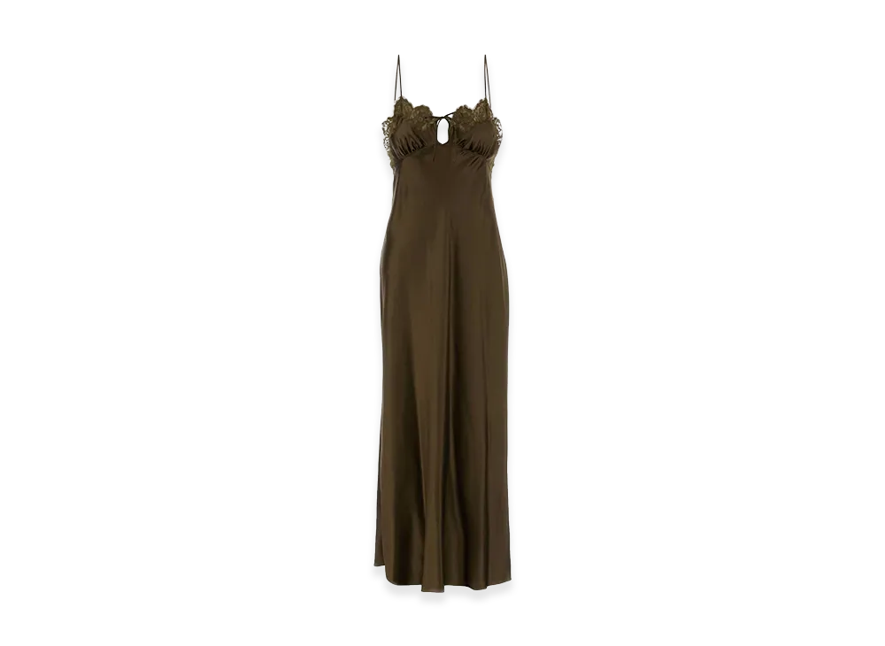 Saint Laurent Women's Dresses "Army Green"