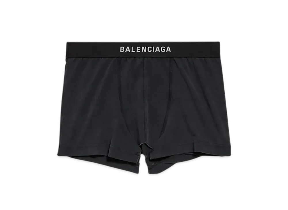 BALENCIAGA Women's Cut Off Brief Skirt "Fade Black"