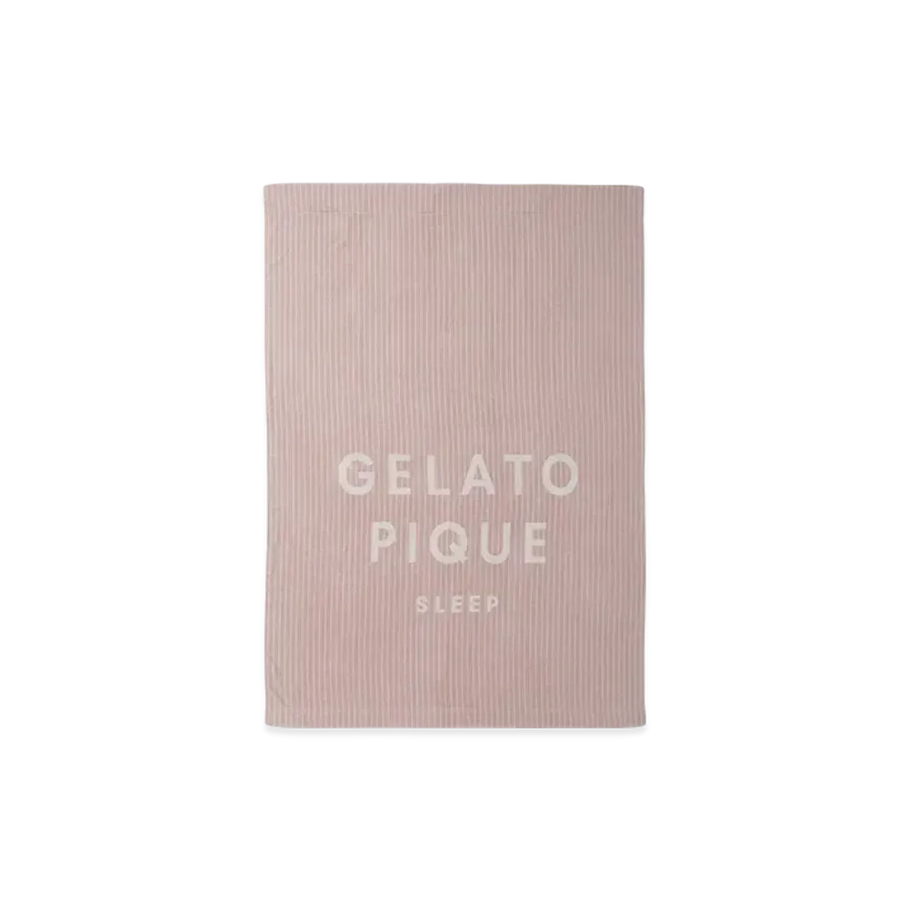 GELATO PIQUE Sleep Stripe GELATO PIQUE Logo Imabari Towel Blanket "Pink"