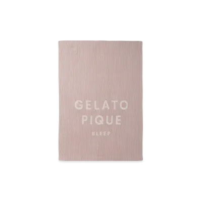GELATO PIQUE Sleep Stripe GELATO PIQUE Logo Imabari Towel Blanket "Pink"