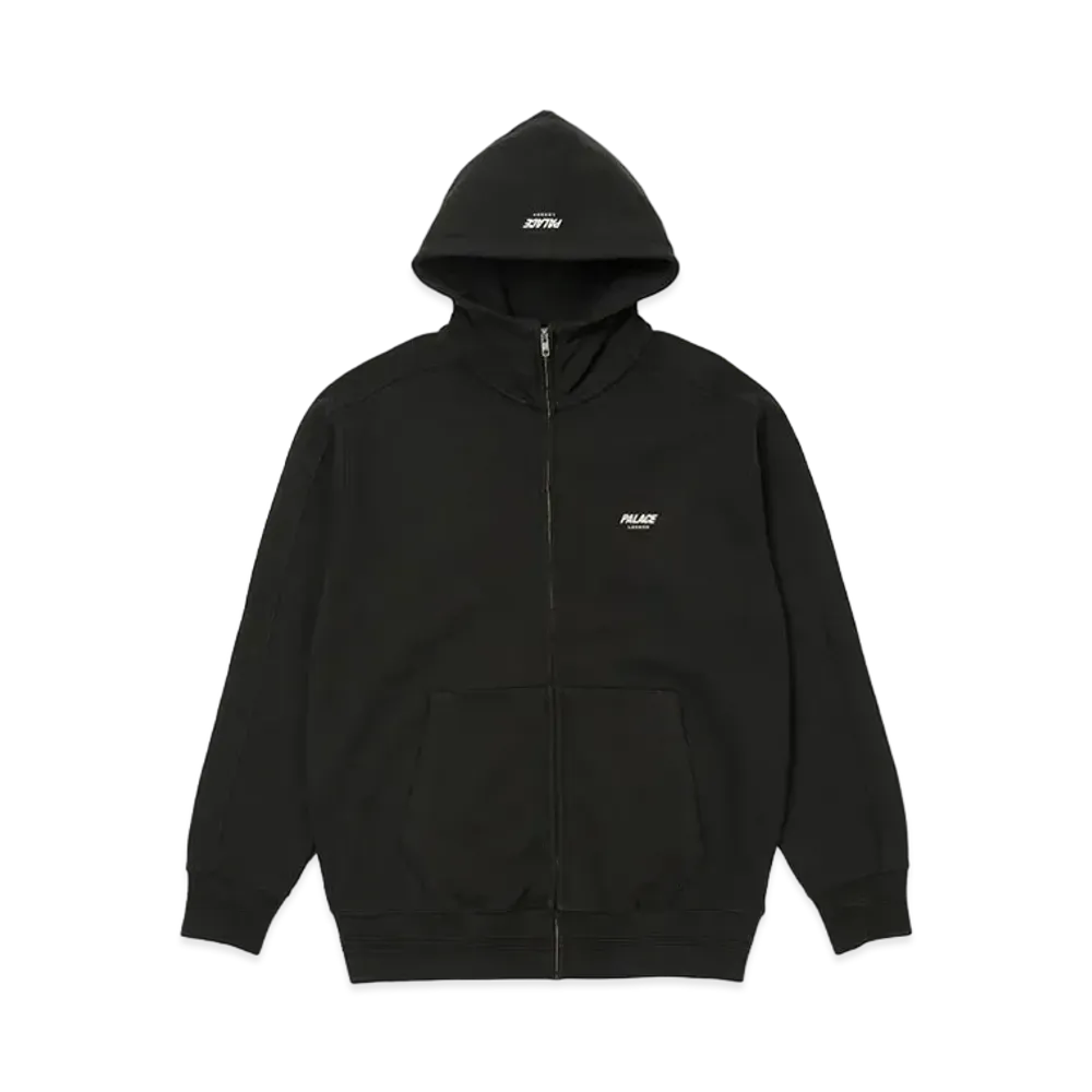 PALACE SLUB ZIG ZAG ZIP HOOD "Black"
