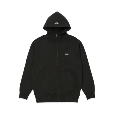 PALACE SLUB ZIG ZAG ZIP HOOD "Black"