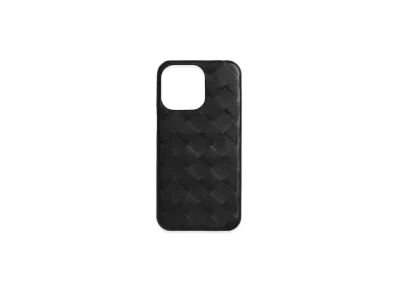 Bottega Veneta Intrecciato iPhone 16 Pro Case "Black"