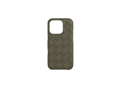 Bottega Veneta Intrecciato iPhone 16 Pro Case "Crocodile"