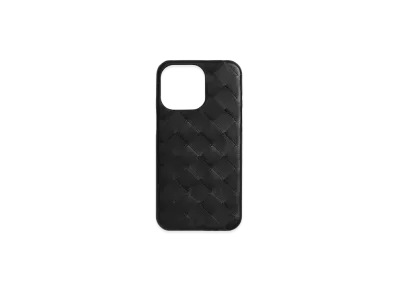 Bottega Veneta Intrecciato iPhone 16 Pro Max Case "Black"