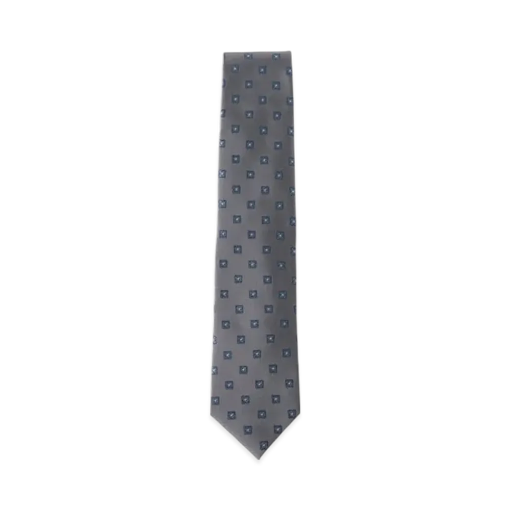 BEAMS Silk Pattern Tie "Gray"