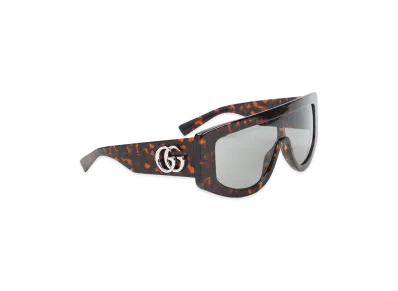 GUCCI Women's Rectangular Sunglasses "Brown"