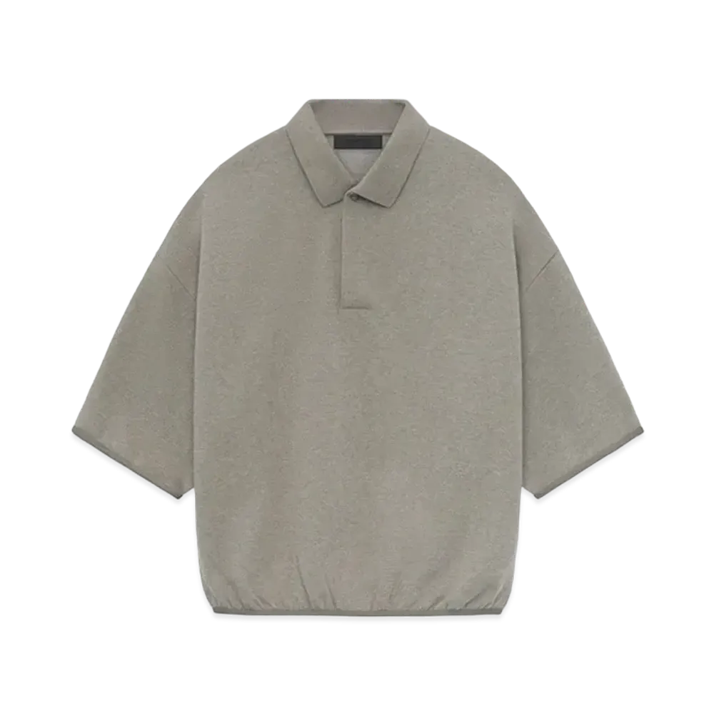 FEAR OF GOD ESSENTIALS 3/4 Sleeve Polo "Heather Grey"