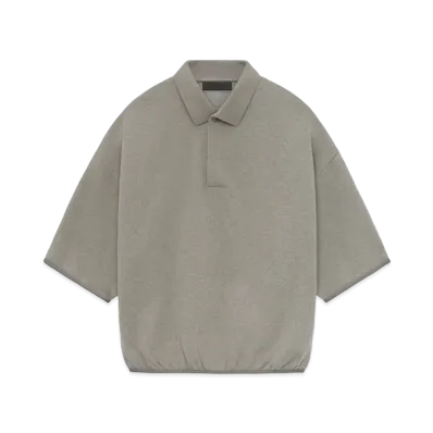 FEAR OF GOD ESSENTIALS 3/4 Sleeve Polo "Heather Grey"