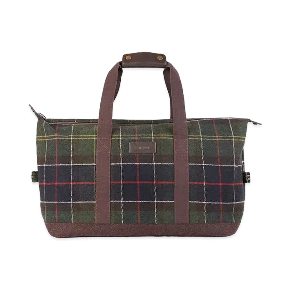 Barbour Tartan Check Boston Bag "Green"