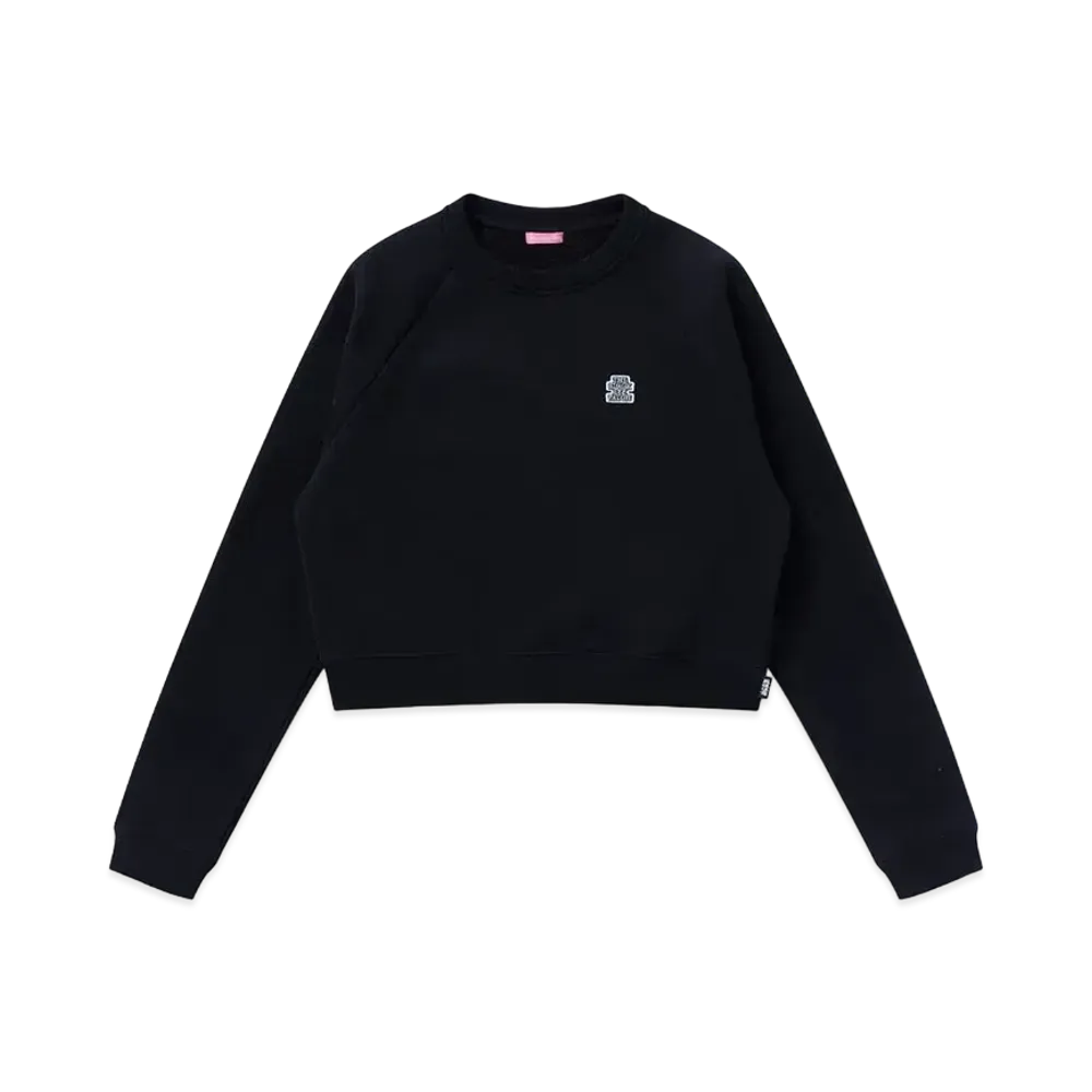 BlackEyePatch Small OG Label Raglan Crew Sweat "Black"