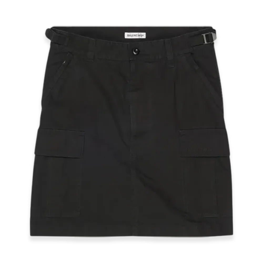 BALENCIAGA Women's Mini Cargo Skirt "Black"
