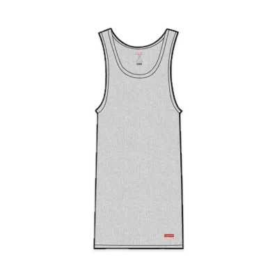 Supreme x Hanes Tagless Tank Tops (3 Pack) "Heather Grey"