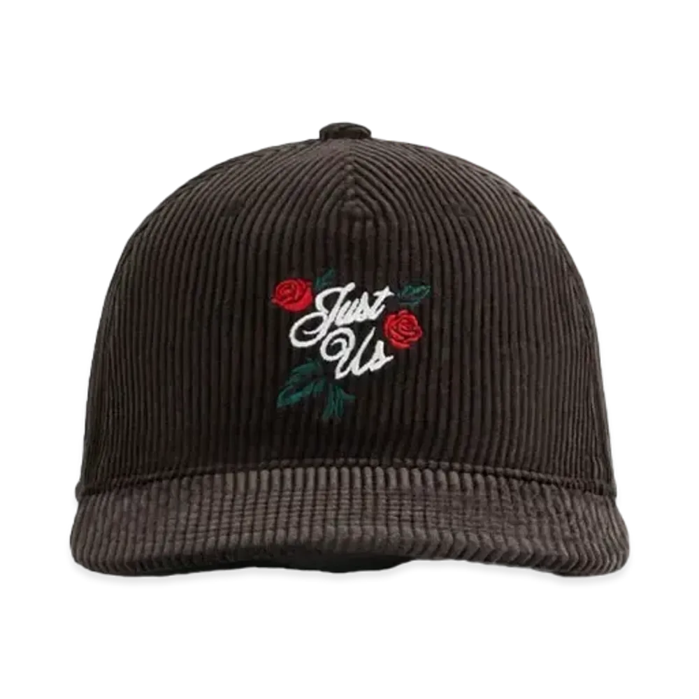 Kith Just Us Corduroy Relaxed Pinch Crown Snapback "Kindling"