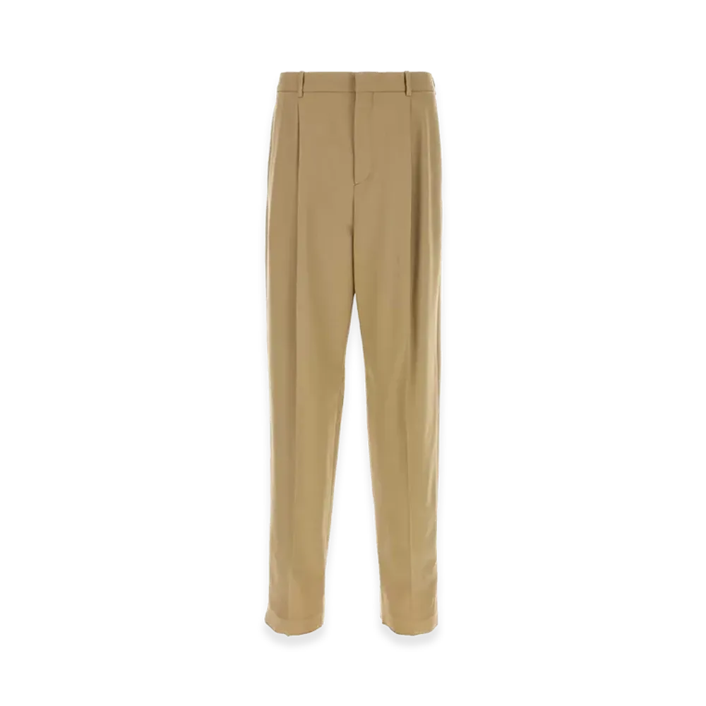 Saint Laurent Beige Gabardine Pant "Beige/Tan"