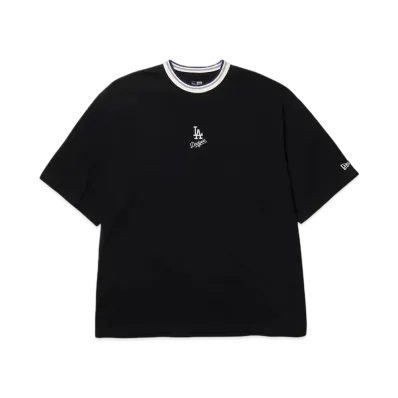 NEW ERA Short Sleeve Oversized Cotton T-Shirt Los Angeles Dodgers Mini Logo "Black"