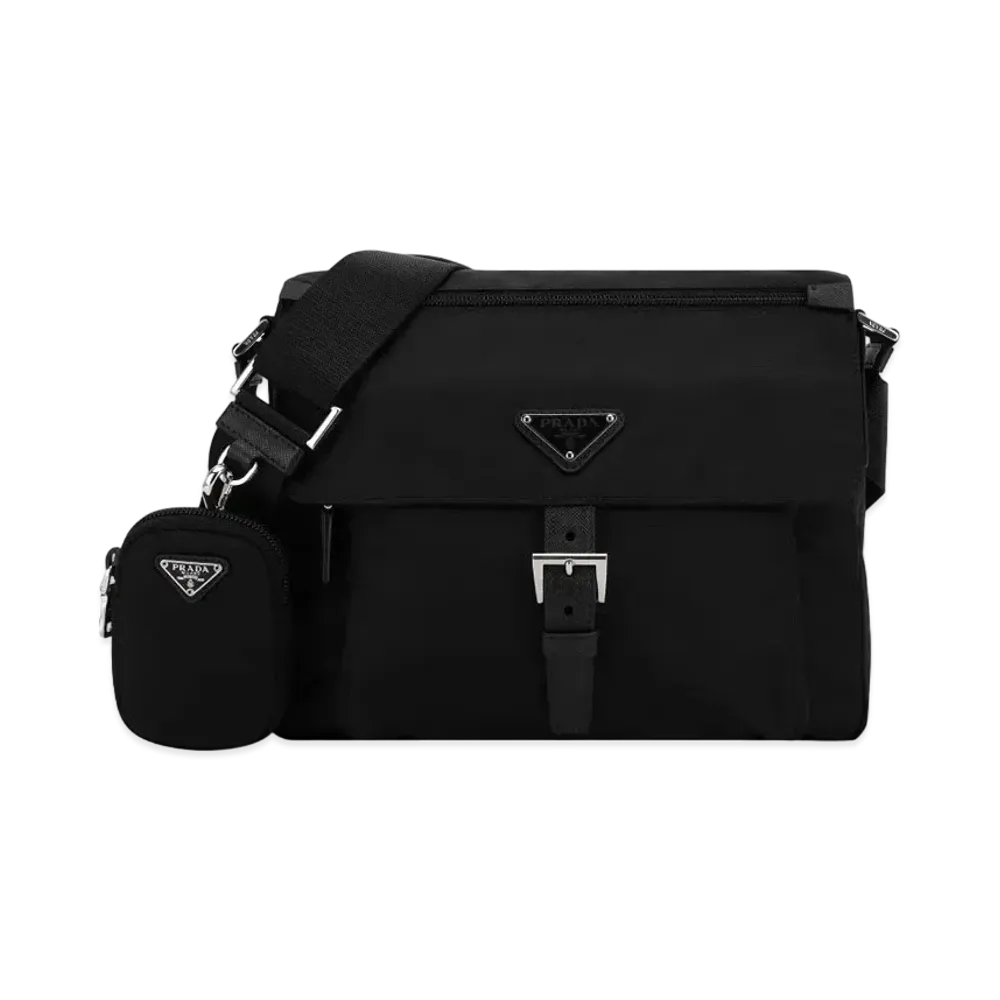 PRADA Re-Nylon Shoulder Bag "Black"