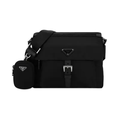 PRADA Re-Nylon Shoulder Bag "Black"